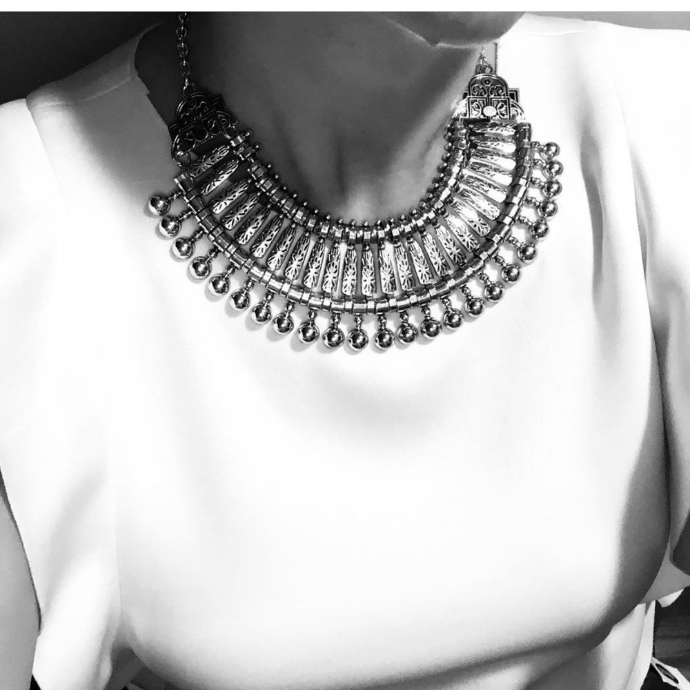 Chic Silver Plated Necklace